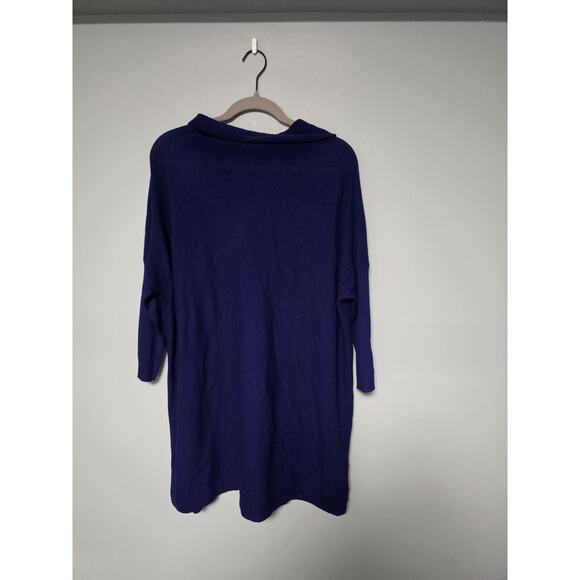 NWT Eileen Fisher Merino Wool Sweaterdress XL Blue Cozy Luxe Teacher Dress Fall - Picture 6 of 10